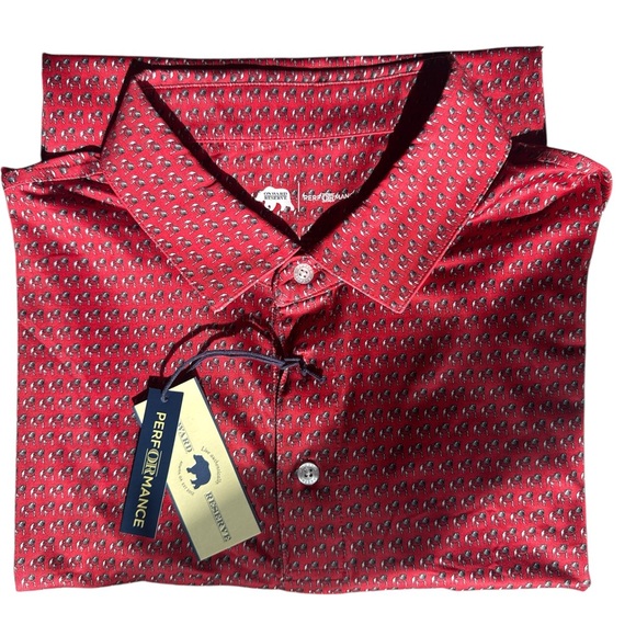 Onward Reserve Standing Bulldog Printed Polo Size Large - Picture 2 of 4